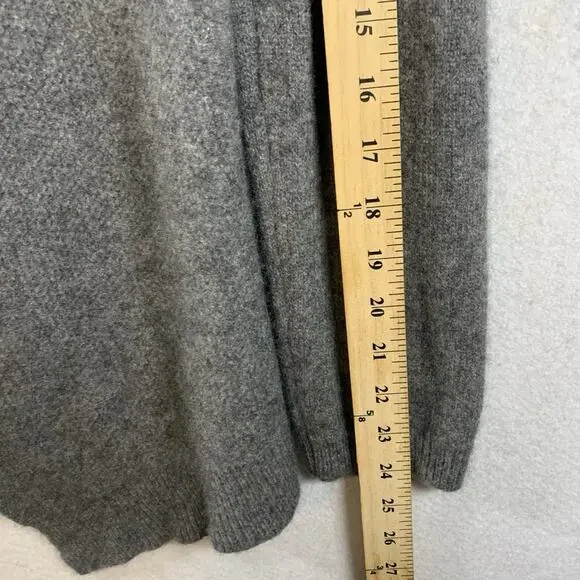 Womens Cashmere‎ Waterfall Open Cardigan Sweater Sz M/L Gray Quiet Luxury Comfy - Picture 7 of 11